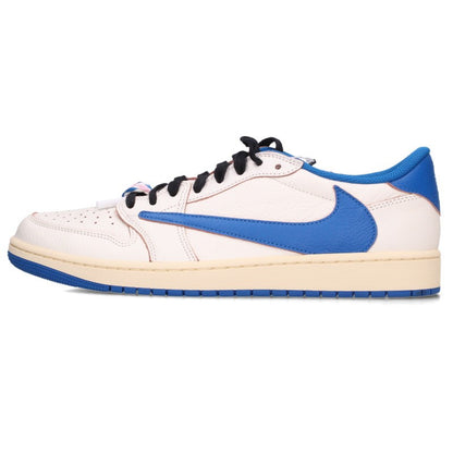 NIKE x Travis Scott AJ1 Low Sail Military Blue Sneakers Size 30.5cm