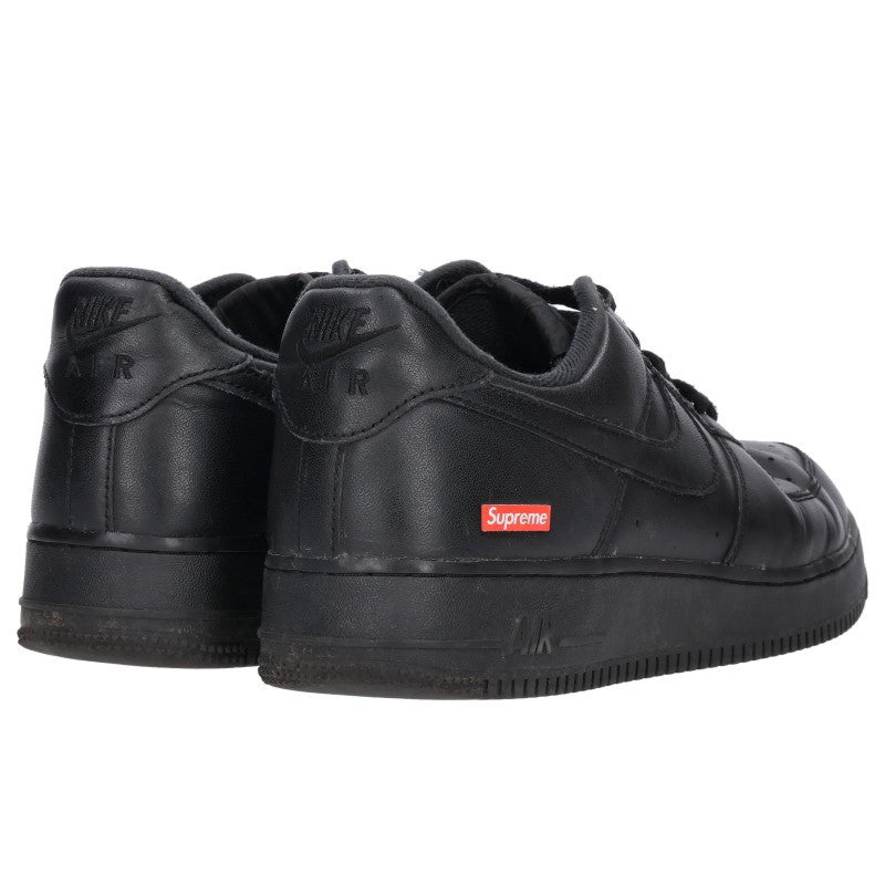 SUPREME Nike Air Force 1 Low Black Sneakers Size 28.5cm