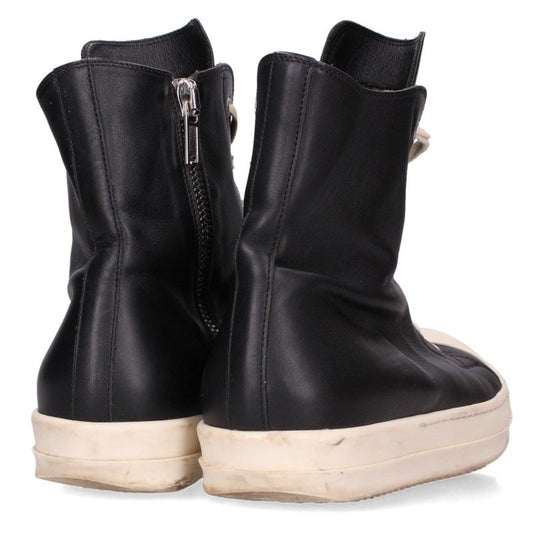 Rick Owens Ramones Leather Sneakers Black/White Size EU 42