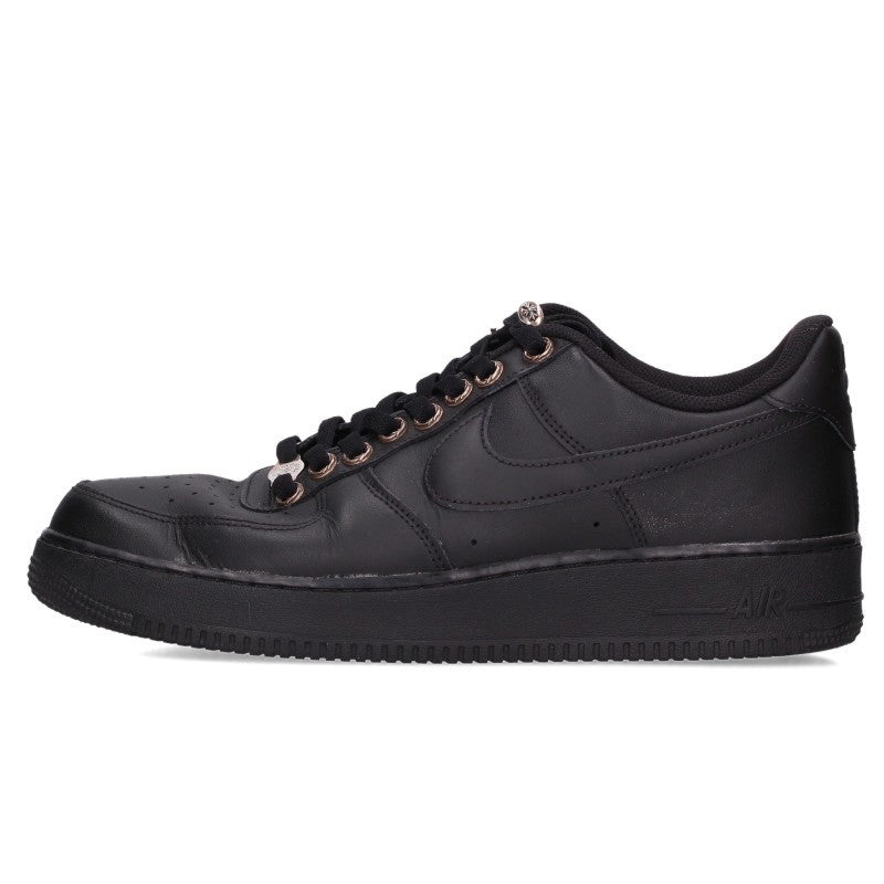Chrome Hearts x Nike Air Force 1 Black Silver Sneakers Size 30cm