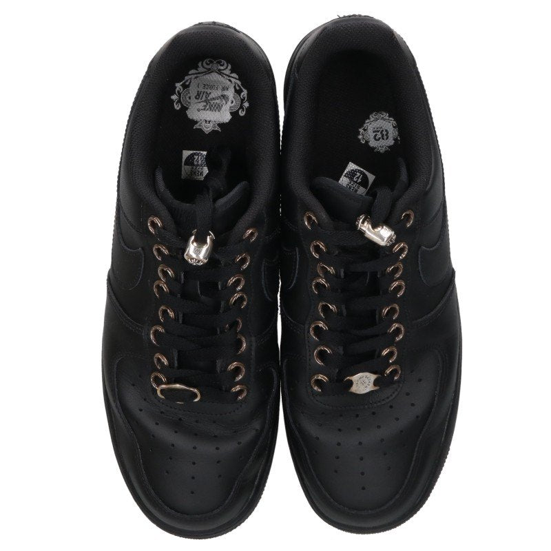 Chrome Hearts x Nike Air Force 1 Black Silver Sneakers Size 30cm
