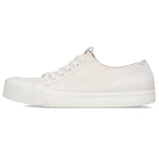 BOTTEGA VENETA Canvas Lace-Up Sneakers White Size EU 43