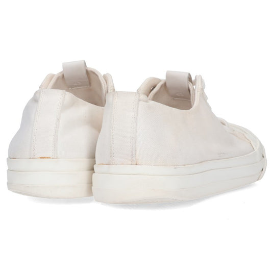 BOTTEGA VENETA Canvas Lace-Up Sneakers White Size EU 43
