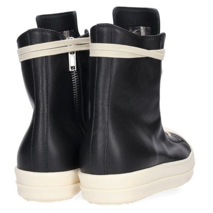 Rick Owens RAMONES Leather Sneakers Black/White Size EU 42