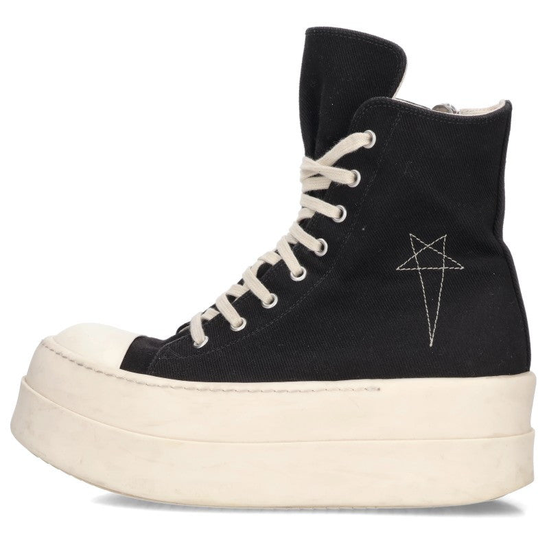 DRKSHDW DOUBLE BUMPER Canvas Sneakers Black/White Size 39.5