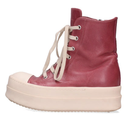 Rick Owens MEGA BUMPER Leather Sneakers Pink/White Size 36