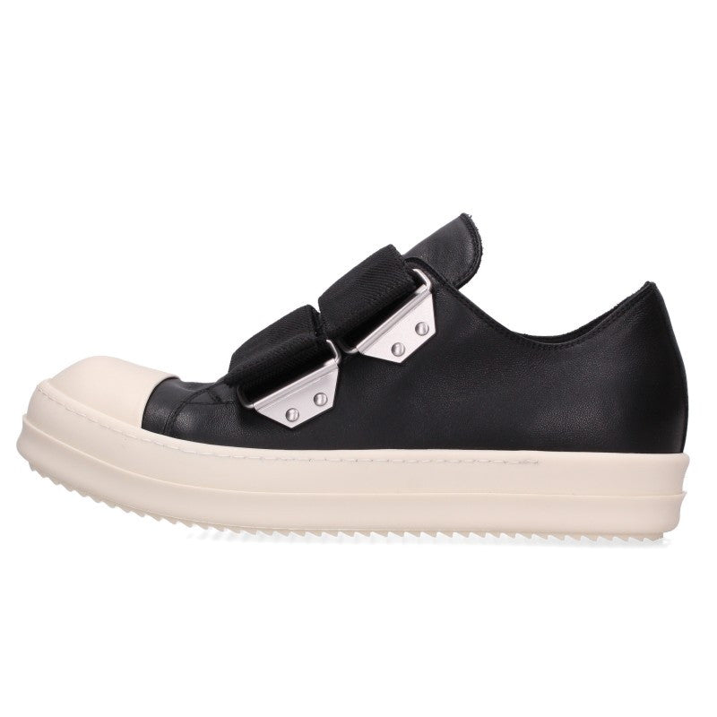 Rick Owens 26SS LCO Low Strap Leather Black White Sneakers Size EU 42