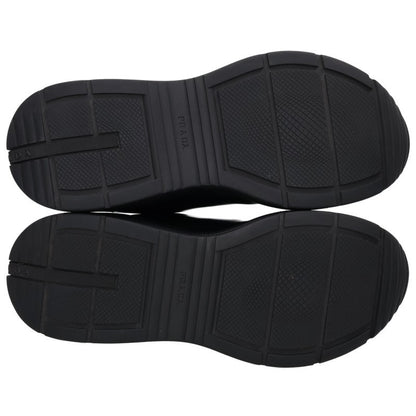 PRADA Black Leather Low Top Sneakers Size 8