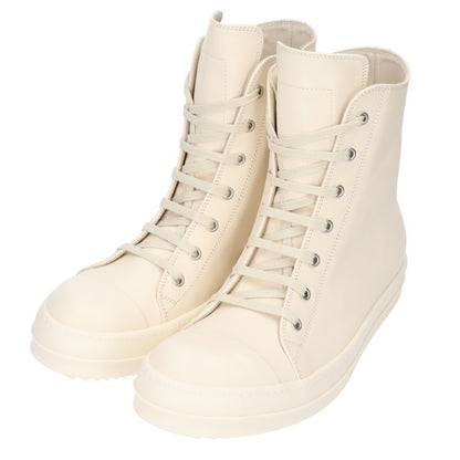 Rick Owens RAMONES Leather Sneakers White Size EU 41