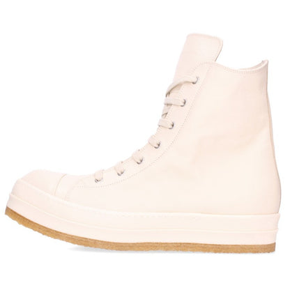 Rick Owens CREEP RAMONES Leather Hi-Top Sneakers Size EU 45