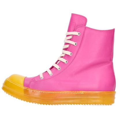 Rick Owens Ramones Leather High-Top Sneakers Size EU 44