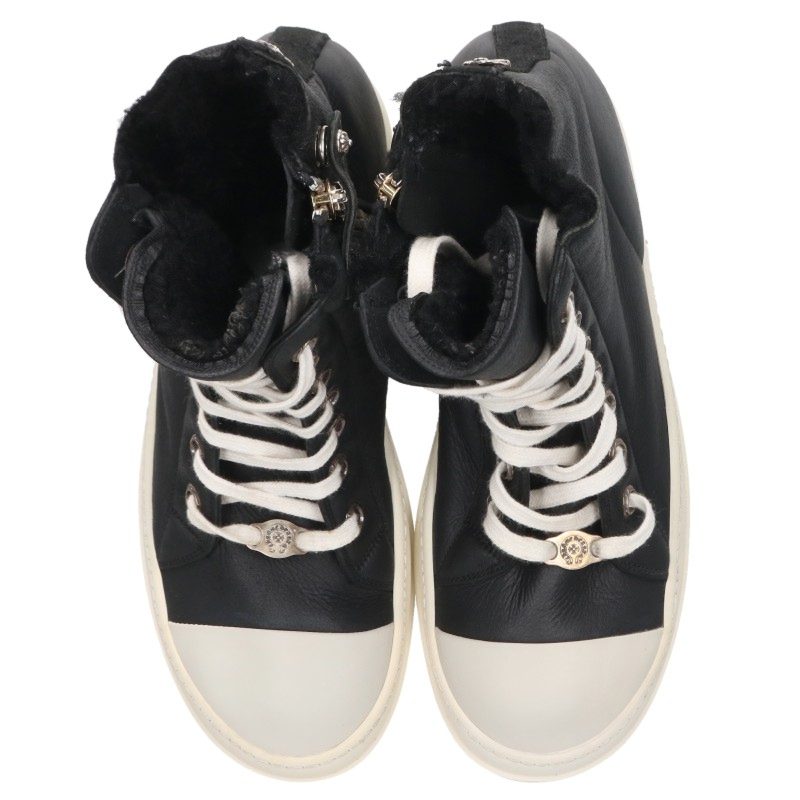 Chrome Hearts Ramones Leather High-Top Sneakers Size EU 41