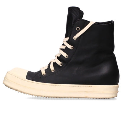 Rick Owens Ramones Leather High-Top Sneakers Size EU 43