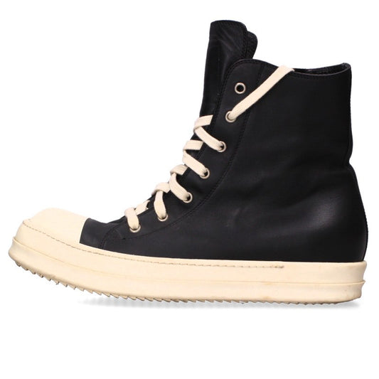 Rick Owens Ramones Leather High-Top Sneakers Size EU 43