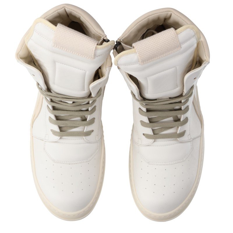 Rick Owens 26AW Tower Geobasket Sneakers White Size EU 44