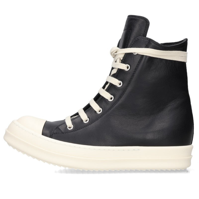 Rick Owens Ramones Leather Hi-Top Sneakers Size EU 41