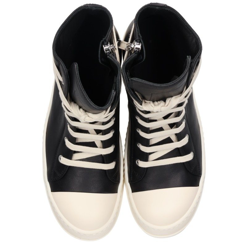 Rick Owens Ramones Leather Hi-Top Sneakers Size EU 41