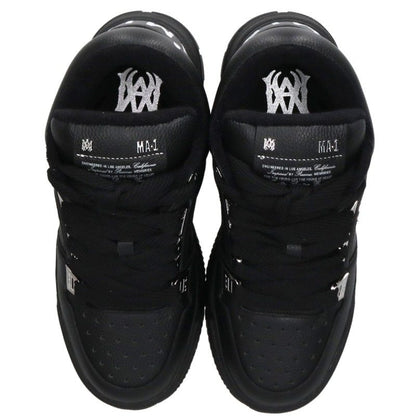 AMIRI AMFOSR1152 MA-1 Sneakers Black/Silver Size EU 40