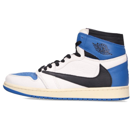 NIKE x Travis Scott AJ1 High Fragment Blue Sneakers Size 27cm