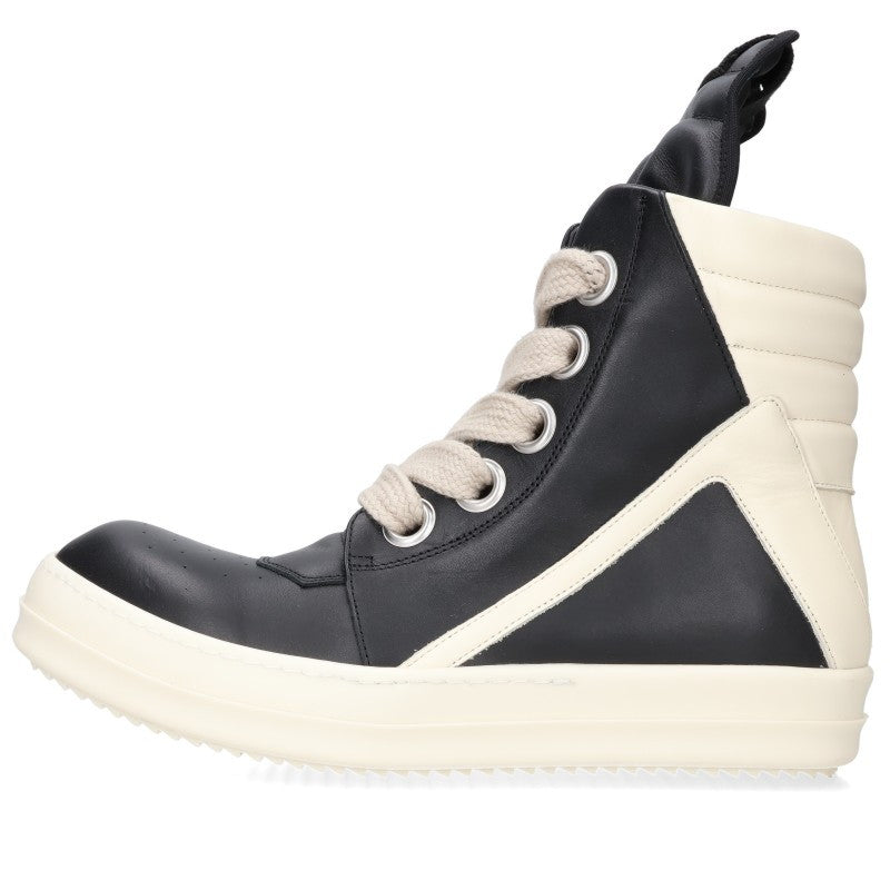 Rick Owens Jumbo Lace Geobasket Hi-Top Sneakers Size EU 42