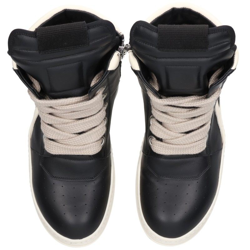 Rick Owens Jumbo Lace Geobasket Hi-Top Sneakers Size EU 42