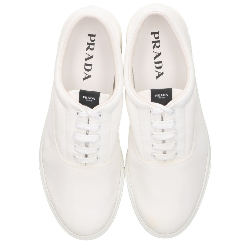 PRADA 2EG326 Nylon Sneakers White Size 7.5