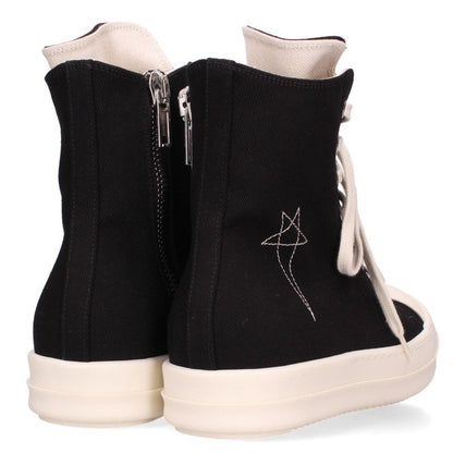 DRKSHDW Ramones Canvas Hi-Top Black White Sneakers Size EU 40