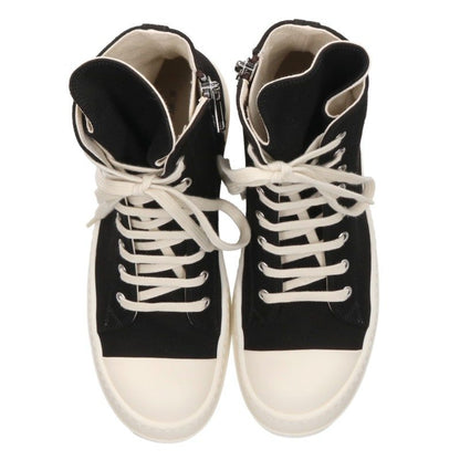 DRKSHDW Ramones Canvas Hi-Top Black White Sneakers Size EU 40