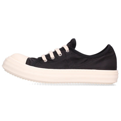 Rick Owens TOWER RAMONES LOW Nylon Black White Sneakers Size EU 43