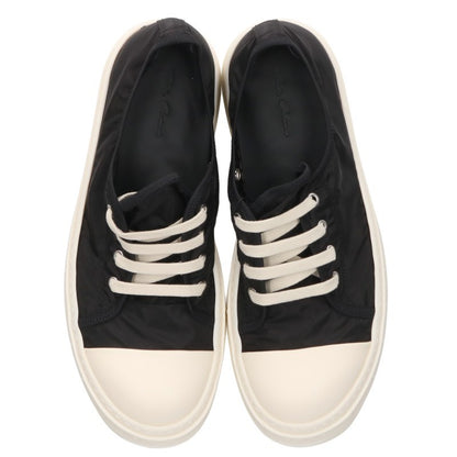 Rick Owens TOWER RAMONES LOW Nylon Black White Sneakers Size EU 43