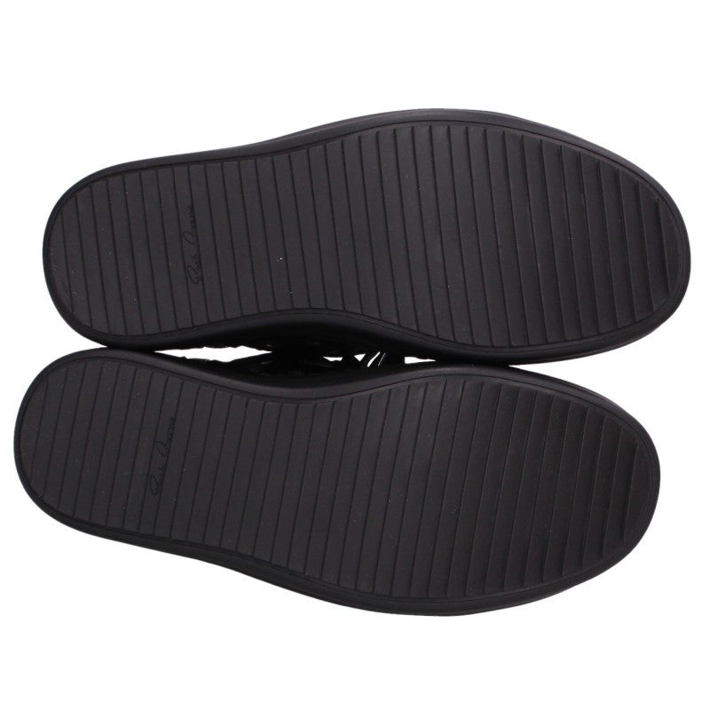 Rick Owens TOWER RAMONES LOW Nylon Sneakers Black Size EU 40