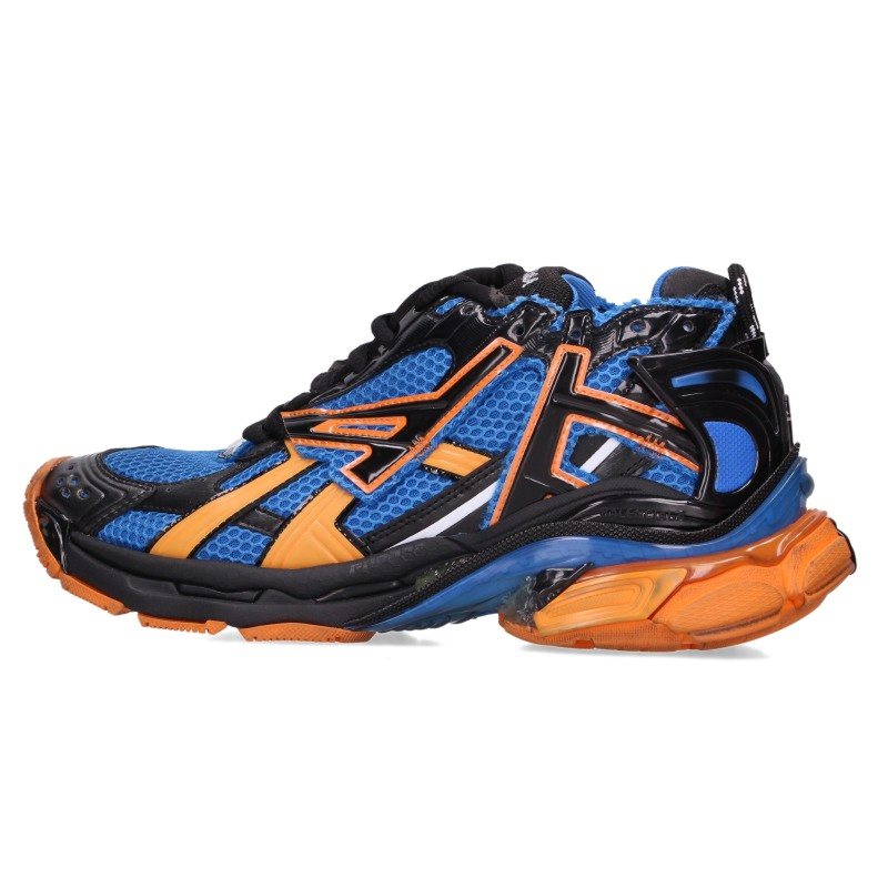 BALENCIAGA Runner Sneakers Blue Orange Multi Size EU 41