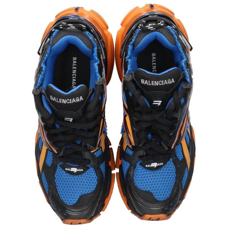 BALENCIAGA Runner Sneakers Blue Orange Multi Size EU 41