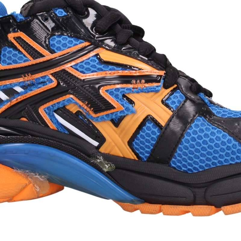 BALENCIAGA Runner Sneakers Blue Orange Multi Size EU 41