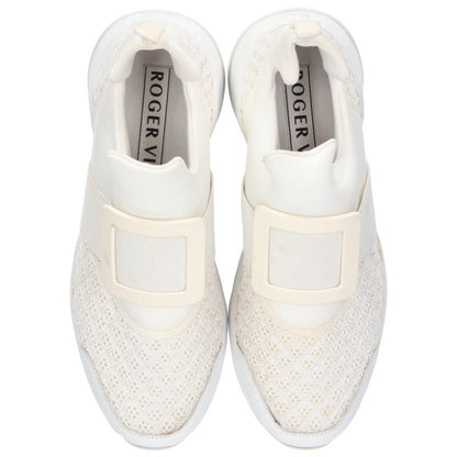 RogerVivier Viv' Run Fabric Low-Top Sneakers White Size 7.5