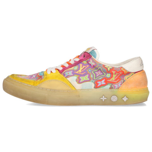 LOUISVUITTON LV Oli Line Suede Low-Top Sneakers Size 8