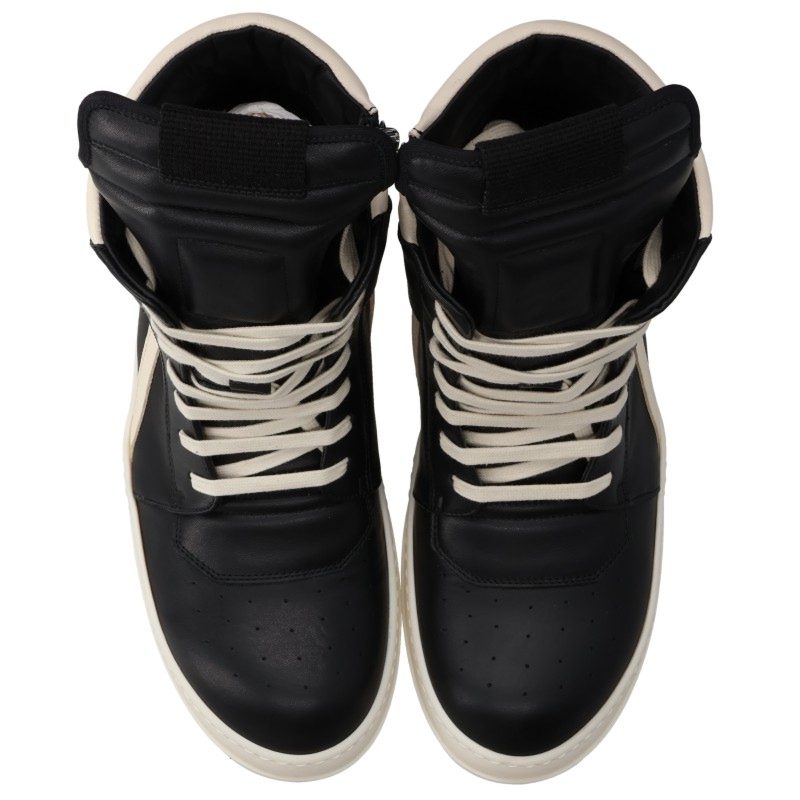 Rick Owens FW26 Geobasket Leather Hi-Top Sneakers Size EU 43