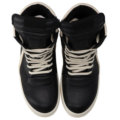 Rick Owens FW26 Geobasket Leather Hi-Top Sneakers Size EU 43