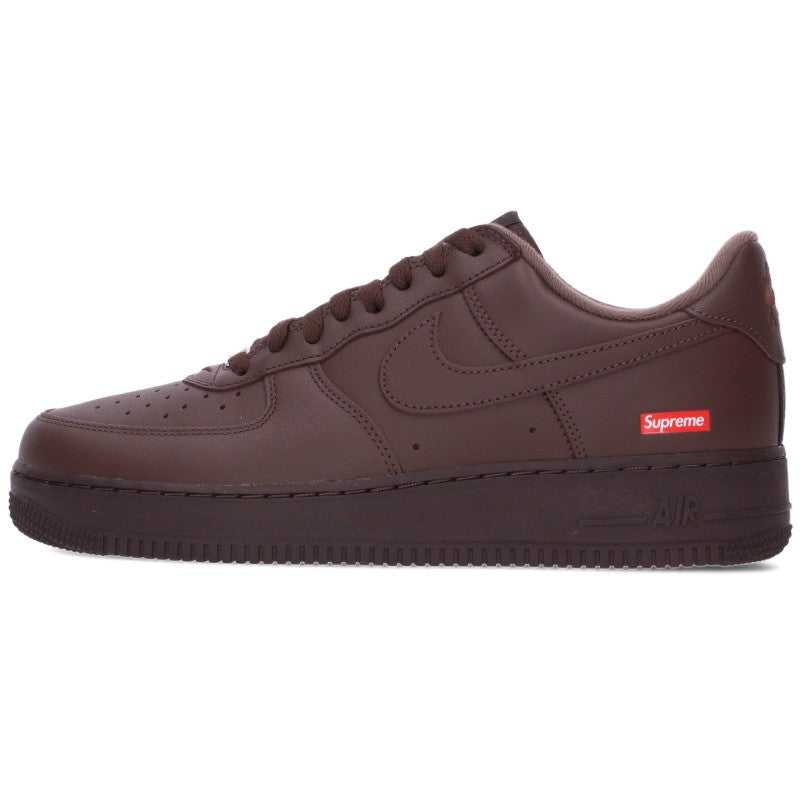 SUPREME Nike Air Force 1 Low Sneakers Brown Size 28cm