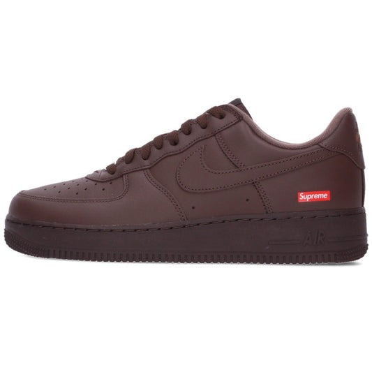 SUPREME Nike Air Force 1 Low Sneakers Brown Size 28cm