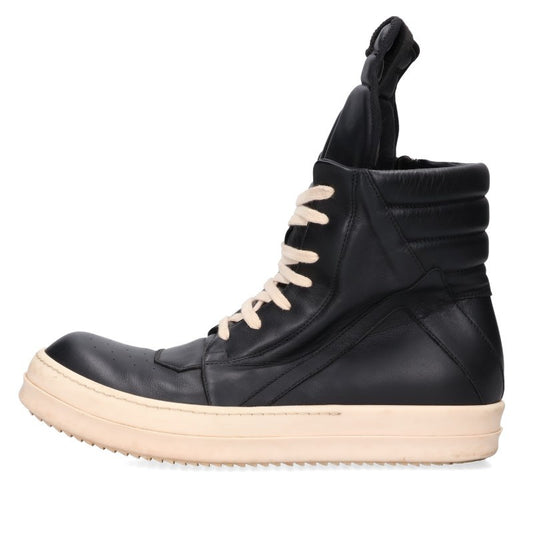 Rick Owens Geobasket Leather High Top Sneakers Size EU 42