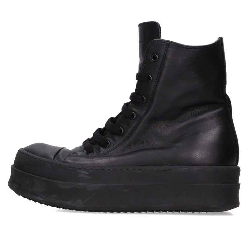 Rick Owens MEGA BUMPER Leather Sneakers Black Size EU 41