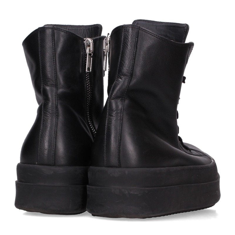 Rick Owens MEGA BUMPER Leather Sneakers Black Size EU 41