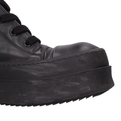 Rick Owens MEGA BUMPER Leather Sneakers Black Size EU 41