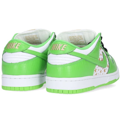 SUPREME Nike Dunk Low Gold Stars Sneakers Green Size 27.5cm