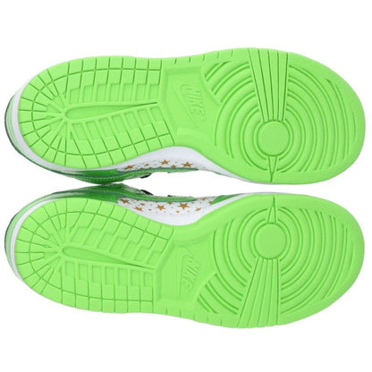 SUPREME Nike Dunk Low Gold Stars Sneakers Green Size 27.5cm
