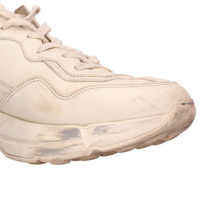 GUCCI Rhyton Leather Sneakers Light Beige Size 9