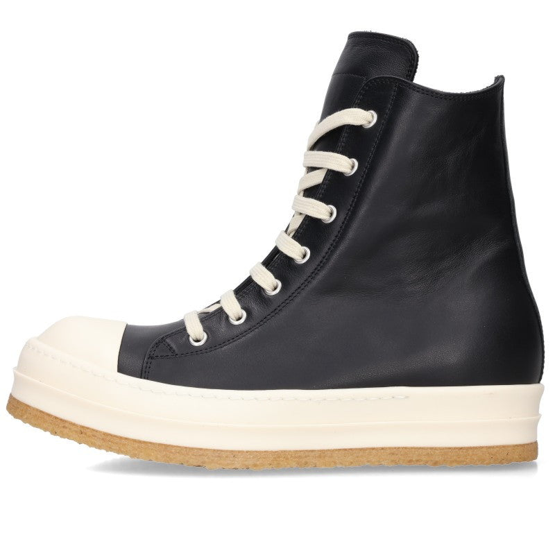 Rick Owens Ramones Crepe Sole Leather Sneakers Size EU 39