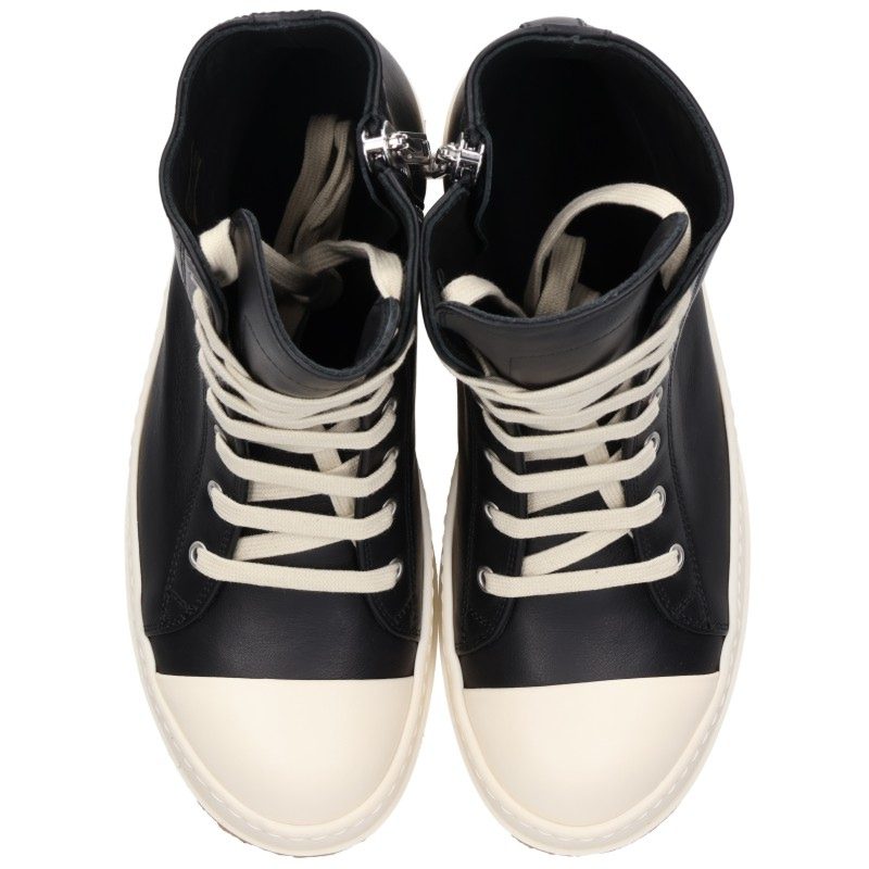 Rick Owens Ramones Crepe Sole Leather Sneakers Size EU 39