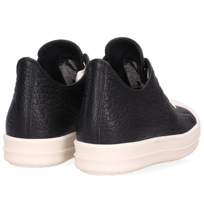 Rick Owens RAMONES LOW Grained Leather Sneakers Size 40 Size EU 40